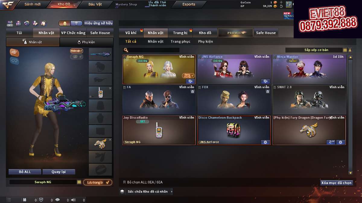 shop acc cf uy tin gia re